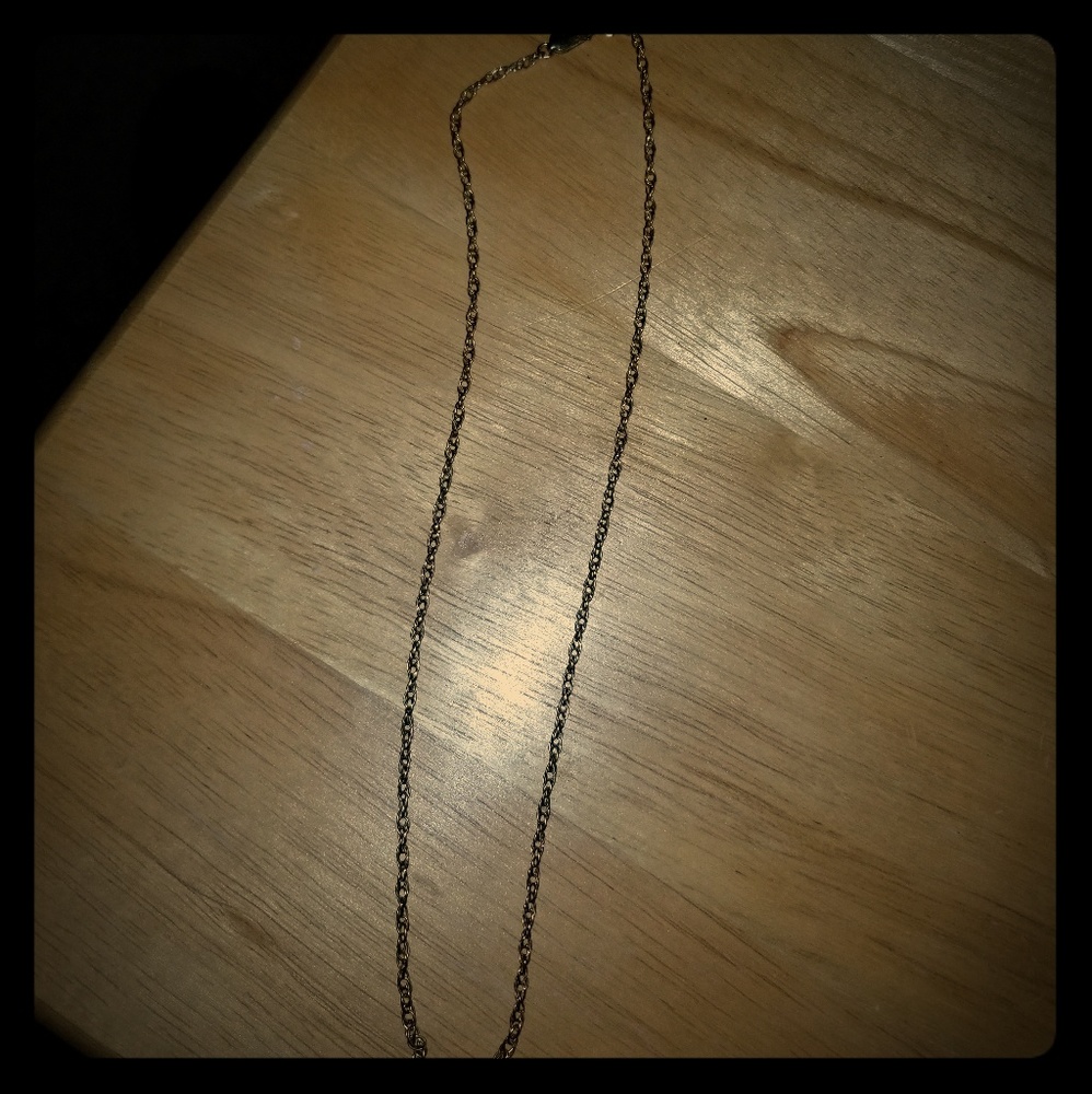 Vintage Gold Necklace 20" long